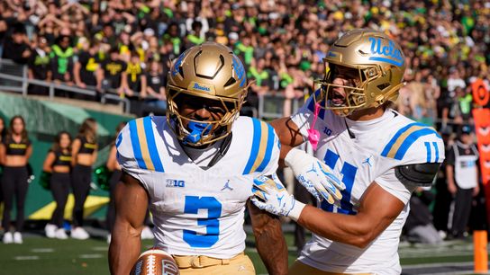 UCLA holds on against Oregon to deliver historic win for Bob Chesney taken at Autzen Field (UCLA). Photo by USA TODAY Network via Reuters Connect