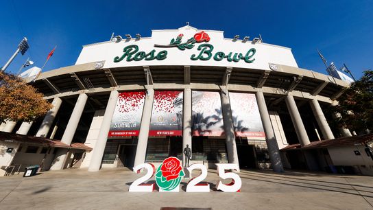 A general view before the Rose Bowl between Ohio State Buckeyes and Oregon Ducks at Rose Bowl Stadium on January 1, 2025 in Pasadena, California.
