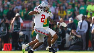 Ohio State handles Oregon in Rose Bowl to advance in CFP taken at Rose Bowl Stadium (Rose Bowl). Photo by Ric Tapia - The Sporting Tribune