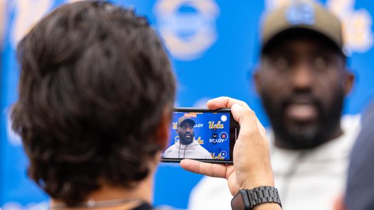 TST Images: UCLA Bruins Friday Night Lights Open Practice, at Drake Stadium taken Drake Stadium (College Football). Photo by Jordan Teller - The Sporting Tribune