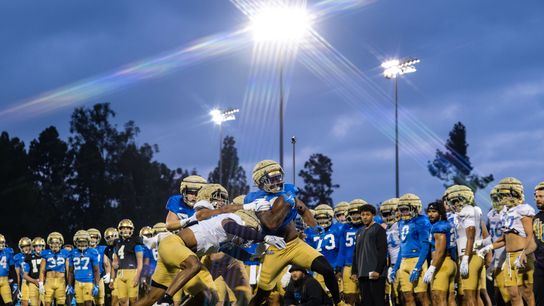 TST Images: UCLA Bruins Friday Night Lights Open Practice, at Drake Stadium taken Drake Stadium (College Football). Photo by Jordan Teller - The Sporting Tribune