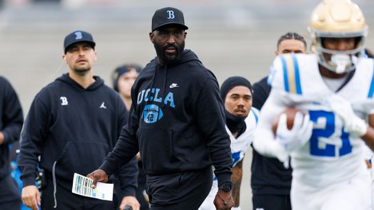 Deshaun Foster finding familiarity in head coaching position; Nico Iamaleava makes Rose Bowl appearence taken at Rose Bowl Stadium (UCLA)