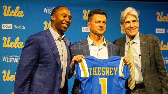 TST Images: UCLA football welcomes new head coach Bob Chesney taken at Luskin Conference Center (UCLA Bruins)