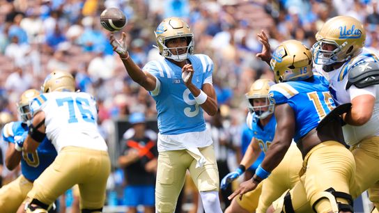 TST Images: UCLA Football Spring Showcase at Rose Bowl Stadium taken at Rose Bowl Stadium (UCLA Bruins). Photo by Darwin Walker - The Sporting Tribune
