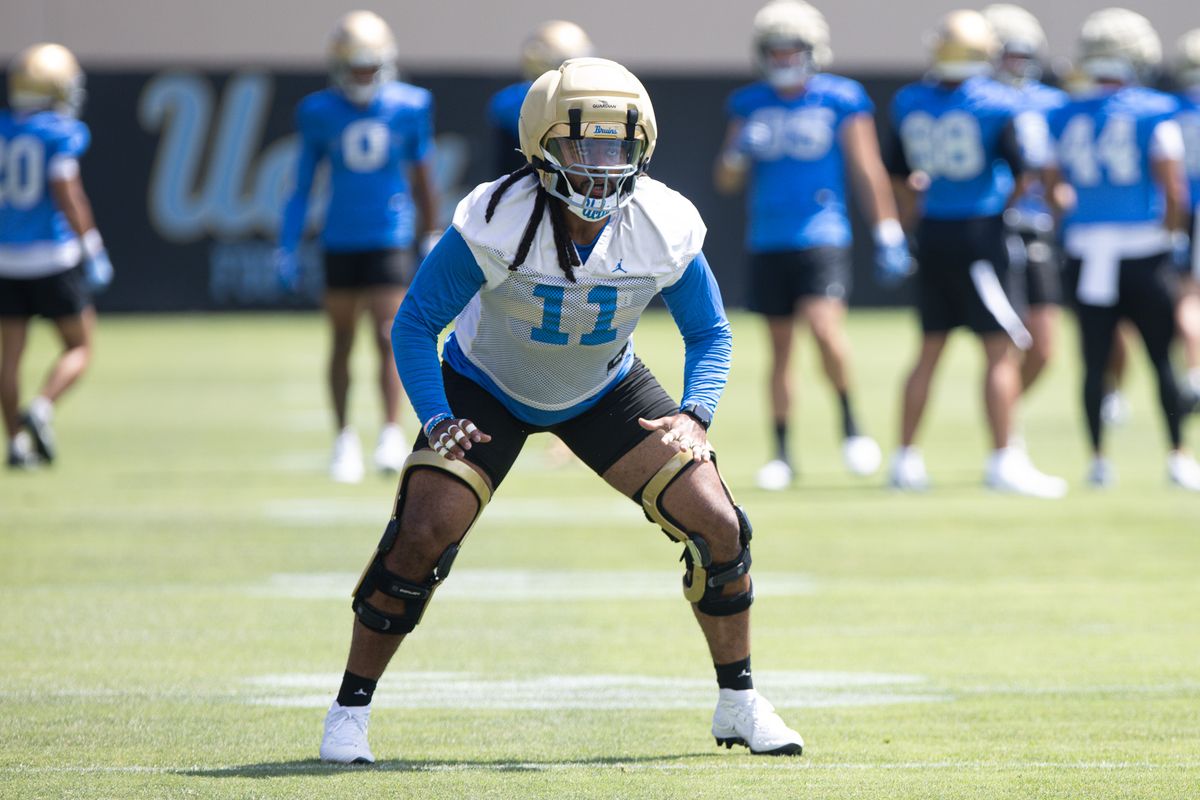 UCLA defensive lineman Nico Davillier (11) participates in practice, Friday, Aug. 7, 2026, at Wasserman Football Center in Los Angeles, CA. UCLA defensive lineman Nico Davillier (11) participates in practice, Friday, Aug. 7, 2026, at Wasserman Football Center in Los Angeles, CA.