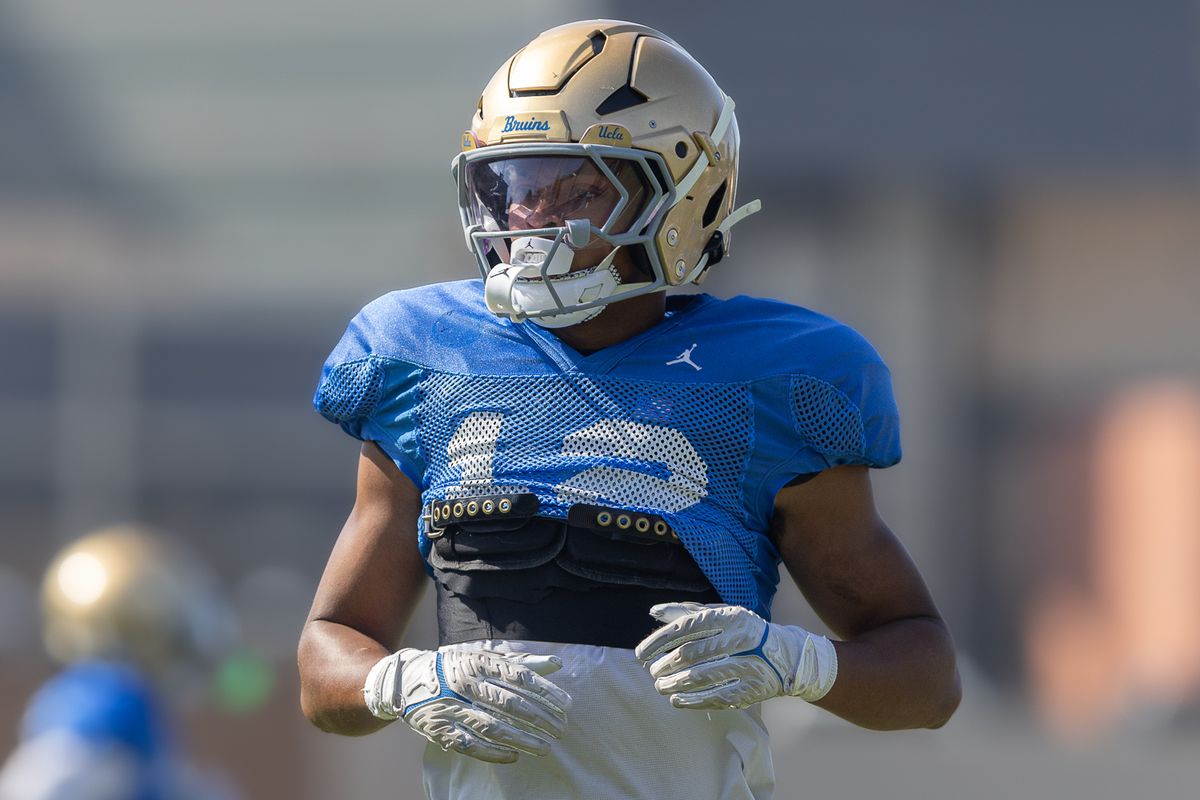 UCLA defensive back Malik Hartford (12) participates during practice at Wasserman Football Center, Tuesday, Aug. 25, 2026, in Los Angeles. UCLA defensive back Malik Hartford (12) participates during practice at Wasserman Football Center, Tuesday, Aug. 25, 2026, in Los Angeles.