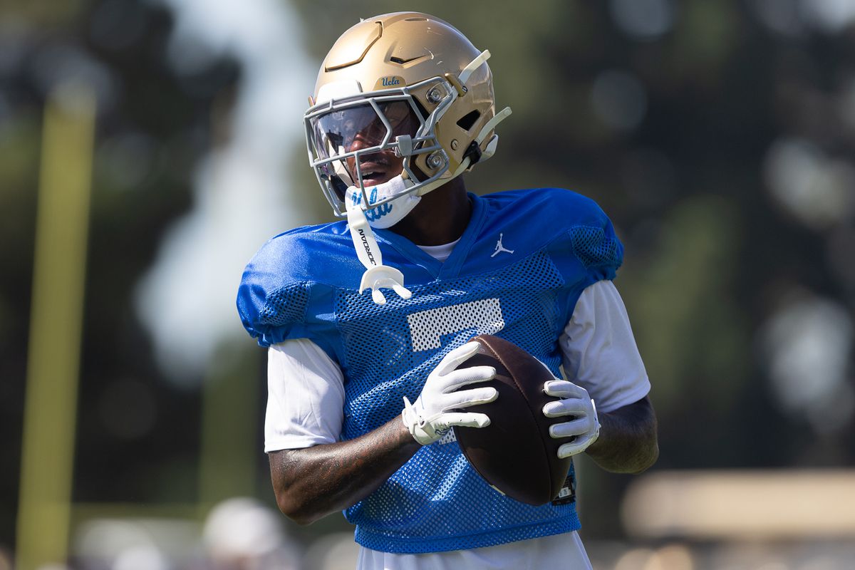 UCLA defensive back Aaron Williams (7) participates during practice at Wasserman Football Center, Tuesday, Aug. 25, 2026, in Los Angeles. UCLA defensive back Aaron Williams (7) participates during practice at Wasserman Football Center, Tuesday, Aug. 25, 2026, in Los Angeles.