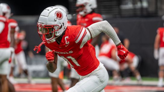 UNLV wide receiver Ricky White (11) warms up prior to college football game against Utah Tech on Saturday Sept. 7, 2024 in Las Vegas. (Kalin Sipes - The Sporting Tribune) UNLV wide receiver Ricky White (11) warms up prior to college football game against Utah Tech on Saturday Sept. 7, 2024 in Las Vegas. (Kalin Sipes - The Sporting Tribune)