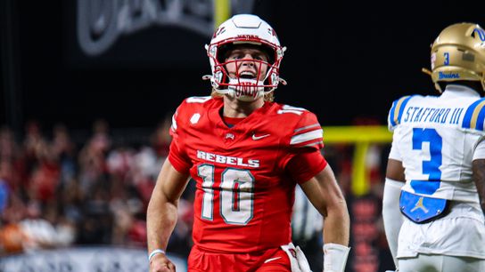 With keys to UNLV's offense, Anthony Colandrea has driven Rebels halfway to bowl eligibility taken at Allegiant Stadium (UNLV)