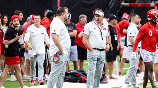 UNLV Rebels HC Dan Mullen seen prior to a college football game against the Air Force Falcons on Saturday October 11, 2025, in Las Vegas, Nevada. 
