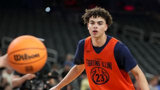 Clippers bet on fit and upside by selecting Keaton Wagler with No. 5 pick taken at Intuit Dome (Los Angeles Clippers). Photo by Christine Tannous/IndyStar / USA TODAY NETWORK via Imagn Images