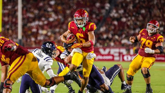 Makai Lemon taken with the 20th pick in the NFL Draft by the Philadelphia Eagles (USC). Photo by Bruno De Witt Zanotto