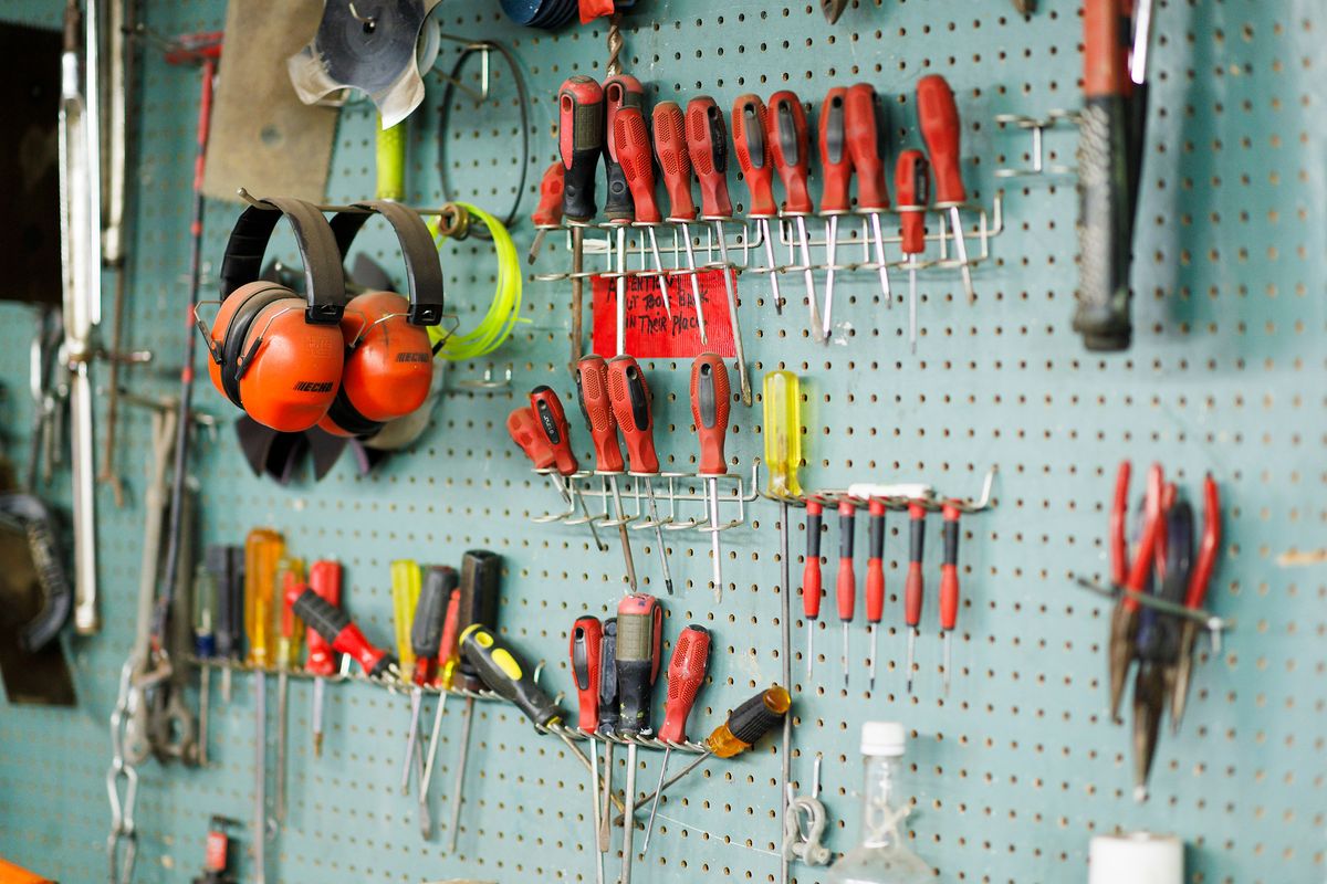 USC grounds crew sets up the field before a game against Nebraska Cornhuskers, November 16 2024 at The Los Angeles Memorial Coliseum in Los Angeles. 
