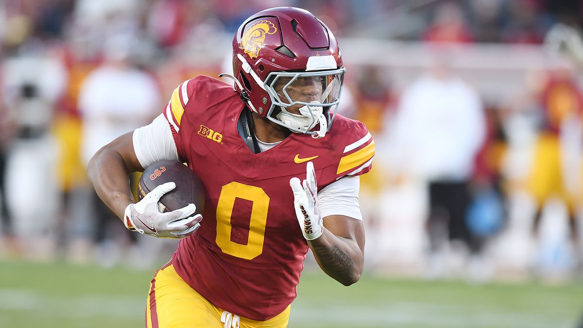 Southern California running back Quinten Joyner (0) runs during the second half of a game against the Nebraska Cornhuskers, Saturday, November 16, 2024 at the Coliseum in Los Angeles, Calif. Southern California running back Quinten Joyner (0) runs during the second half of a game against the Nebraska Cornhuskers, Saturday, November 16, 2024 at the Coliseum in Los Angeles, Calif.