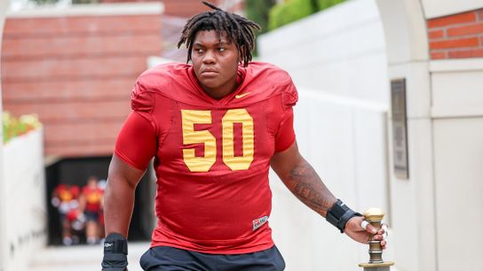 TST Images: USC goes through camp at Howard Jones Field taken at USC (USC)