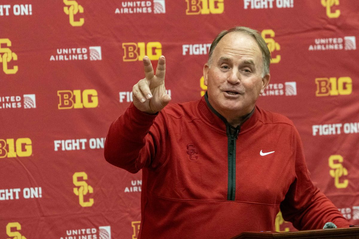 New USC football defensive coordinator Gary Patterson gives the 