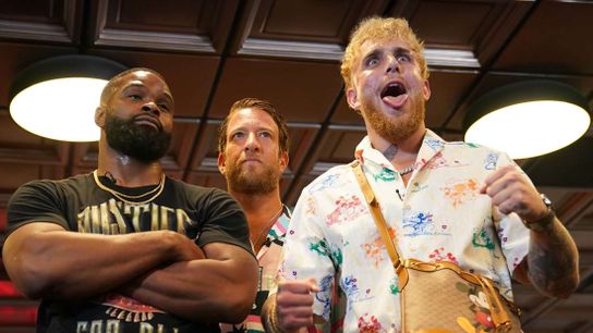 Jake Paul, Tyron Woodley splitting action ahead of bout (Combat)