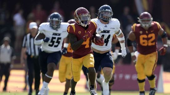 Caleb Williams, Jordan Addison help No. 14 USC cruise past Rice (College)