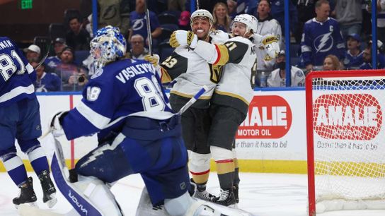 Golden Knights can't hold lead, but beat Lightning in OT (NHL)