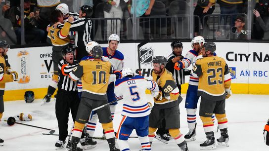 Leon Draisaitl continues hot streak as Oilers tie Vegas series 1-1 (NHL)