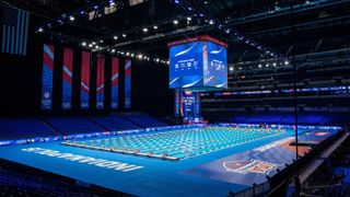 Swimming trials in an NFL stadium 'changed the sport'  taken Lucas Oil Stadium (Olympics). Photo by Mykal McEldowney/IndyStar / USA TODAY NETWORK