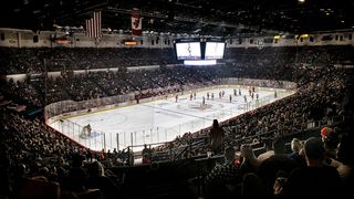 San Diego Gulls lose 4-3 to Wranglers taken at Pechanga Arena (Anaheim Ducks)