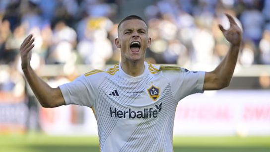 FINAL: LA Galaxy 2, NY Red Bulls 1  taken at Dignity Health Sports Park (LA Galaxy)