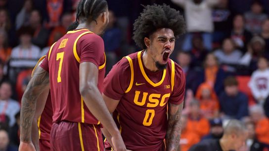 USC controls second half to topple No. 13 Illinois 82-72 taken at State Farm Center (USC)