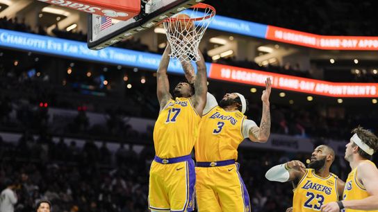 Anthony Davis stings Hornets in 112-107 victory taken at Spectrum Center (Los Angeles Lakers)
