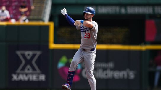 Dodgers Clinch NL West With 8-2 Win Over Reds taken Great American Ball Park (Los Angeles Dodgers). Photo by Aaron Doster-Imagn Images