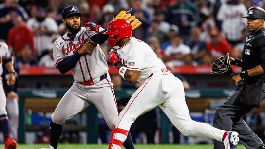 Angels show ‘fight’ but go down quietly against Braves taken Angel Stadium (Los Angeles Angels). Photo by Steven Park - The Sporting Tribune