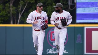O'Hoppe leaves early, Angels suffer loss at the hands of Dodger home run derby taken at Angel Stadium (Los Angeles Angels). Photo by Paige Creason - The Sporting Tribune
