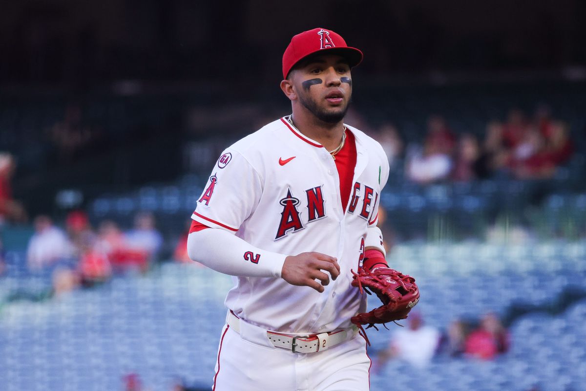 Los Angeles Angels infielder Oswald Peraza (2) runs during the MLB game against the Athletics Wednesday May 20th, 2026 at Angel's Stadium in Anaheim, Calif. Los Angeles Angels infielder Oswald Peraza (2) runs during the MLB game against the Athletics Wednesday May 20th, 2026 at Angel's Stadium in Anaheim, Calif.