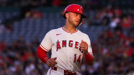 Angels trade Logan O’Hoppe and Chase Silseth to Rangers taken Angel Stadium (Los Angeles Angels). Photo by Paige Creason - The Sporting Tribune