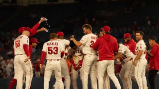 Detmers dominates, Angels do little things right in walk-off win taken at Angel Stadium (Los Angeles Angels). Photo by John Panganiban-The Sporting Tribune