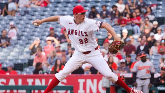 Ryan Johnson tosses best start in young career in win over Orioles taken Angel Stadium (Los Angeles Angels). Photo by Paige Creason - The Sporting Tribune