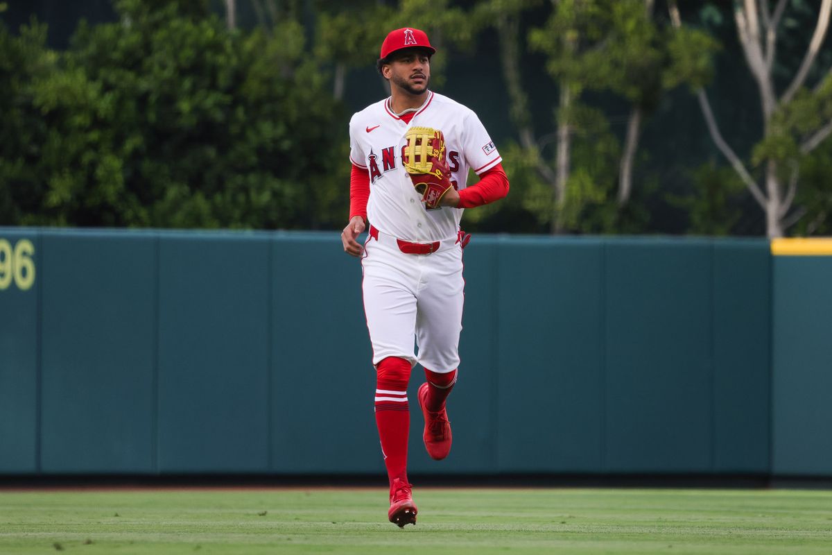 Los Angeles Angels outfielder Jose Siri (28) runs during the MLB game against the Baltimore Orioles Tuesday June 23rd, 2026 at Angel Stadium in Anaheim, Calif. Los Angeles Angels outfielder Jose Siri (28) runs during the MLB game against the Baltimore Orioles Tuesday June 23rd, 2026 at Angel Stadium in Anaheim, Calif.
