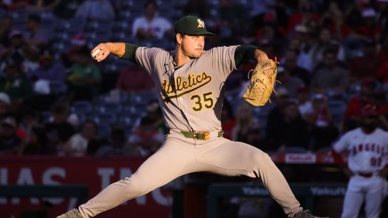 Athletics break through with seven-run fifth to beat Angels 9-3 in Anaheim taken at Angel Stadium (Los Angeles Angels)