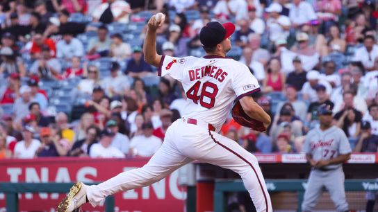 With trade deadline looming, Detmers delivers scoreless start in Angels loss taken at Angel Stadium (Los Angeles Angels). Photo by Paige Creason - The Sporting Tribune