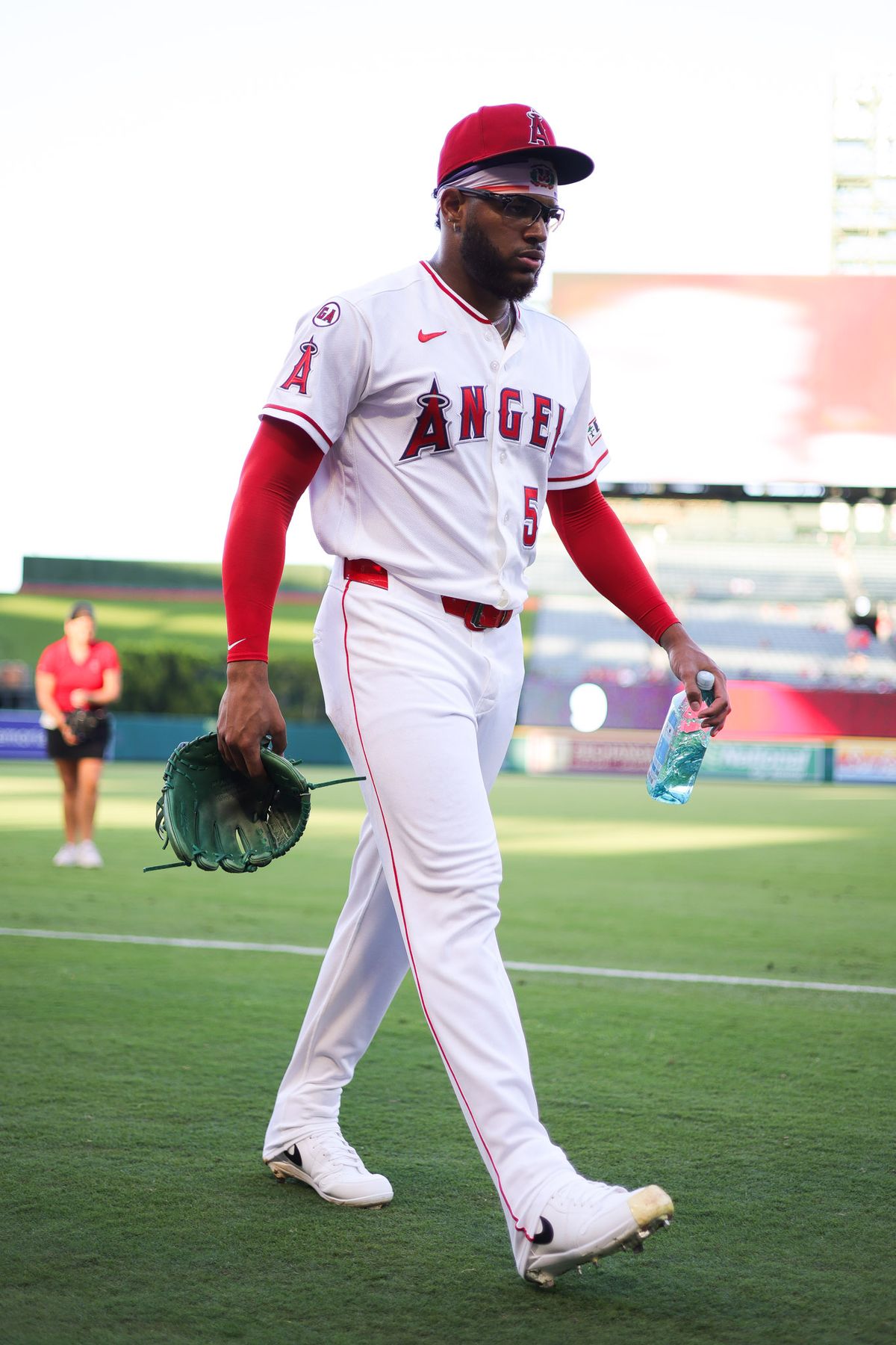 Los Angeles Angels right-handed pitcher Walbert Ureña (57) walks to the dugout before the MLB game against the Cleveland Guardians Tuesday August 25th, 2026 at Angel Stadium in Anaheim, Calif. Los Angeles Angels right-handed pitcher Walbert Ureña (57) walks to the dugout before the MLB game against the Cleveland Guardians Tuesday August 25th, 2026 at Angel Stadium in Anaheim, Calif.