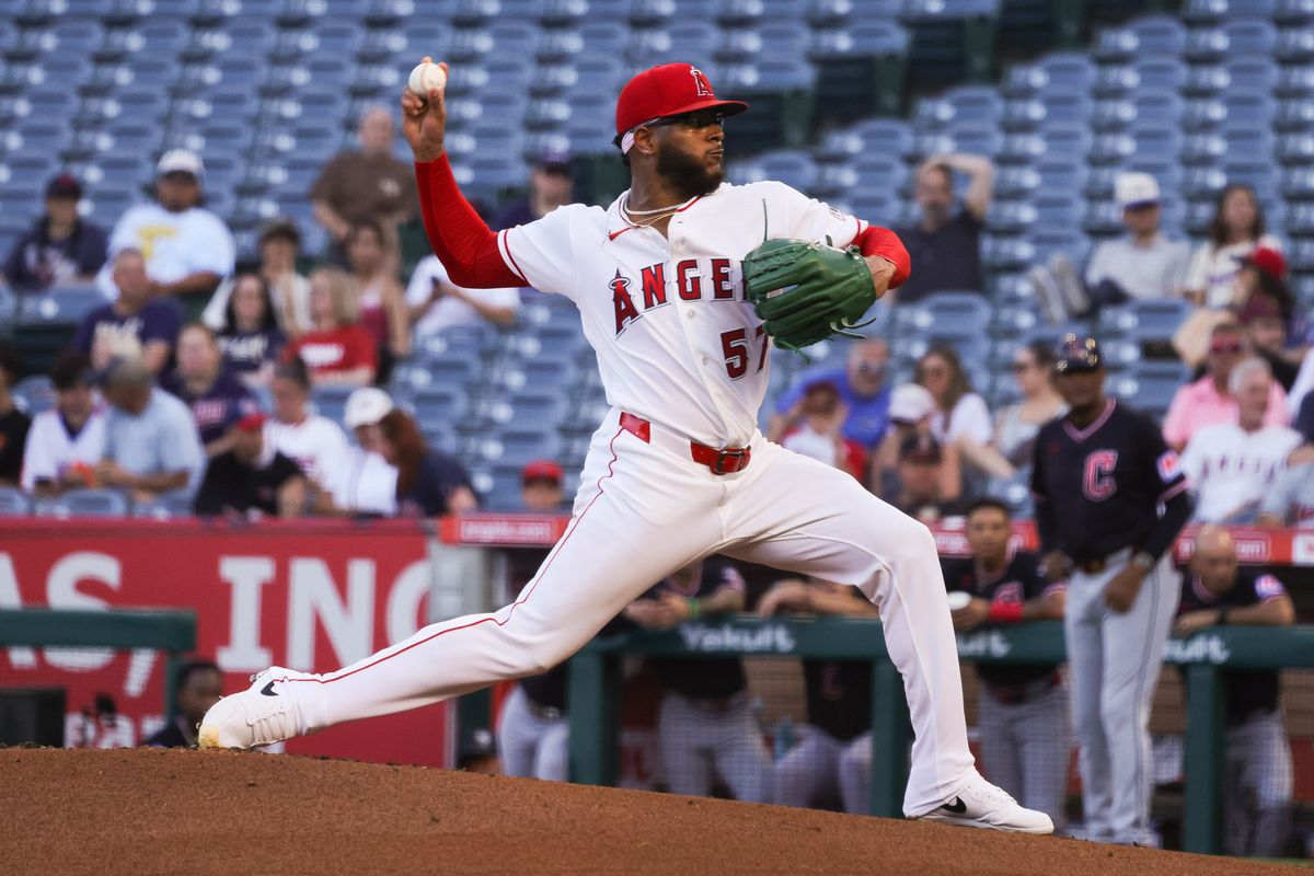 Los Angeles Angels right-handed pitcher Walbert Ureña (57) pitches during the MLB game against the Cleveland Guardians Tuesday August 25th, 2026 at Angel Stadium in Anaheim, Calif. Los Angeles Angels right-handed pitcher Walbert Ureña (57) pitches during the MLB game against the Cleveland Guardians Tuesday August 25th, 2026 at Angel Stadium in Anaheim, Calif.