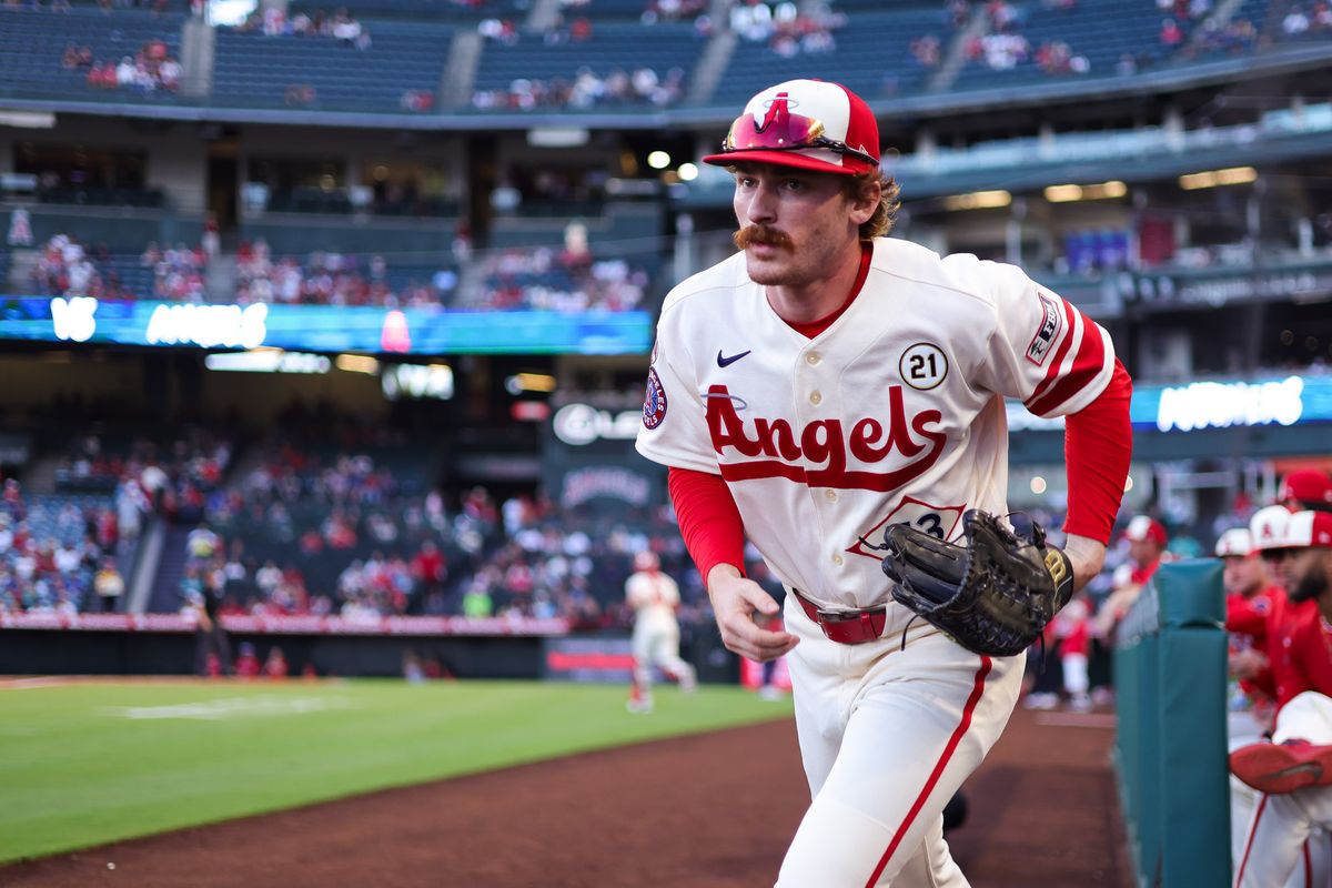 Los Angeles Angels outfielder Wade Meckler (53) runs onto the field during the MLB game against the Seattle Mariners Tuesday September 15th, 2026 at Angel Stadium in Anaheim, Calif. Los Angeles Angels outfielder Wade Meckler (53) runs onto the field during the MLB game against the Seattle Mariners Tuesday September 15th, 2026 at Angel Stadium in Anaheim, Calif.