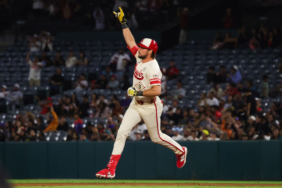 Los Angeles Angels outfielder Josh Lowe (3) runs the bases after hitting a home run during the MLB game against the Seattle Mariners Tuesday September 15th, 2026 at Angel Stadium in Anaheim, Calif. Los Angeles Angels outfielder Josh Lowe (3) runs the bases after hitting a home run during the MLB game against the Seattle Mariners Tuesday September 15th, 2026 at Angel Stadium in Anaheim, Calif.