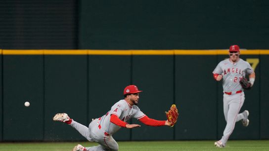 Angels fall in extras after another strong start from Reid Detmers taken at Globe Life Field (Los Angeles Angels). Photo by Raymond Carlin III-Imagn Images