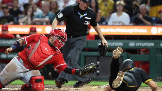 Angels get blanked by Pirates, waste Johnson's strong outing (Los Angeles Angels). Photo by Charles LeClaire-Imagn Images