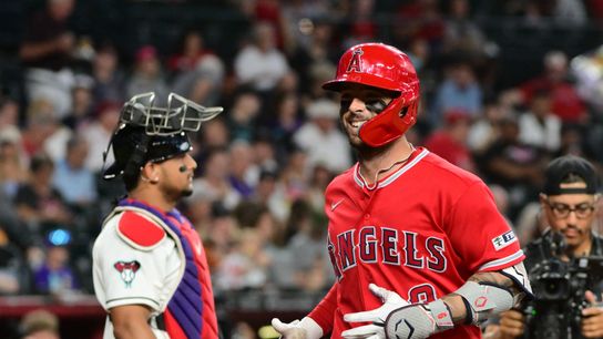 Angels blown out by Diamondbacks after Corbin Carroll grand slam taken at Chase Field (Los Angeles Angels). Photo by Matt Kartozian-Imagn Images