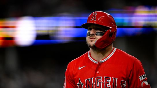 Offense explodes, Trout homers in return from IL in blowout win (Los Angeles Angels). Photo by Jerome Miron-Imagn Images
