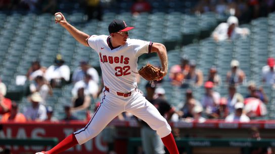 Ryan Johnson recovers after leadoff home run to save Angels from sweep against Tigers taken at Angel Stadium (Los Angeles Angels). Photo by Kiyoshi Mio-Imagn Images