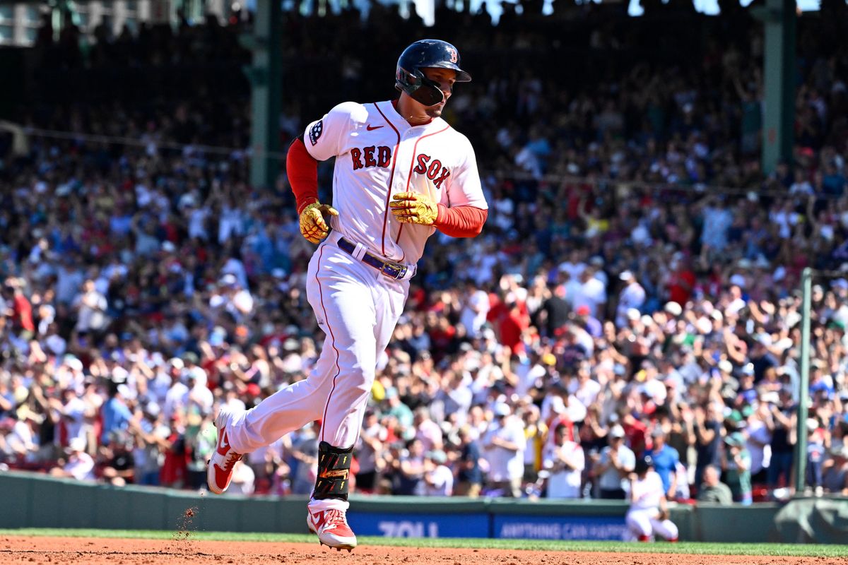 Sep 7, 2026; Boston, Massachusetts, USA; Boston Red Sox left fielder Jarren Duran (16) runs the bases after hitting a home run against the Los Angeles Angels during the second inning at Fenway Park. Mandatory Credit: Eric Canha-Imagn Images Sep 7, 2026; Boston, Massachusetts, USA; Boston Red Sox left fielder Jarren Duran (16) runs the bases after hitting a home run against the Los Angeles Angels during the second inning at Fenway Park. Mandatory Credit: Eric Canha-Imagn Images