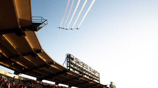 TST Images: Angels lose to Guardians, 8-6 in home opener taken at Angel Stadium (Los Angeles Angels)